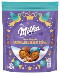 Milka Karamellige Nougat-Crème mit gesalzenen Karamellstückchen